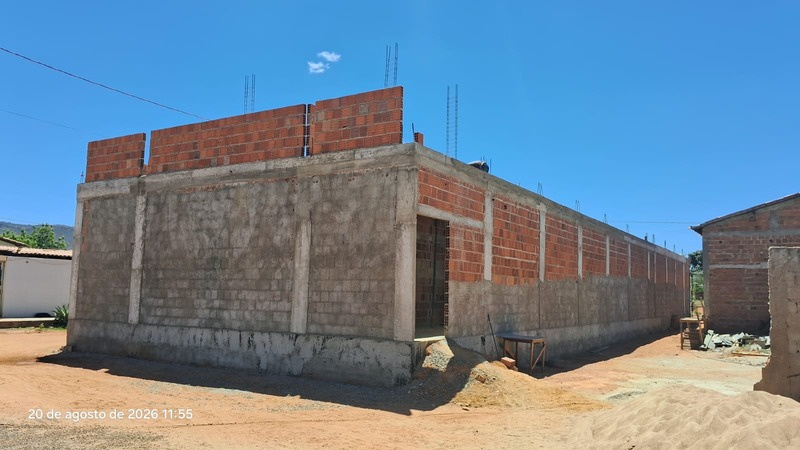 Estrutura de um dos blocos do Hotel Escola