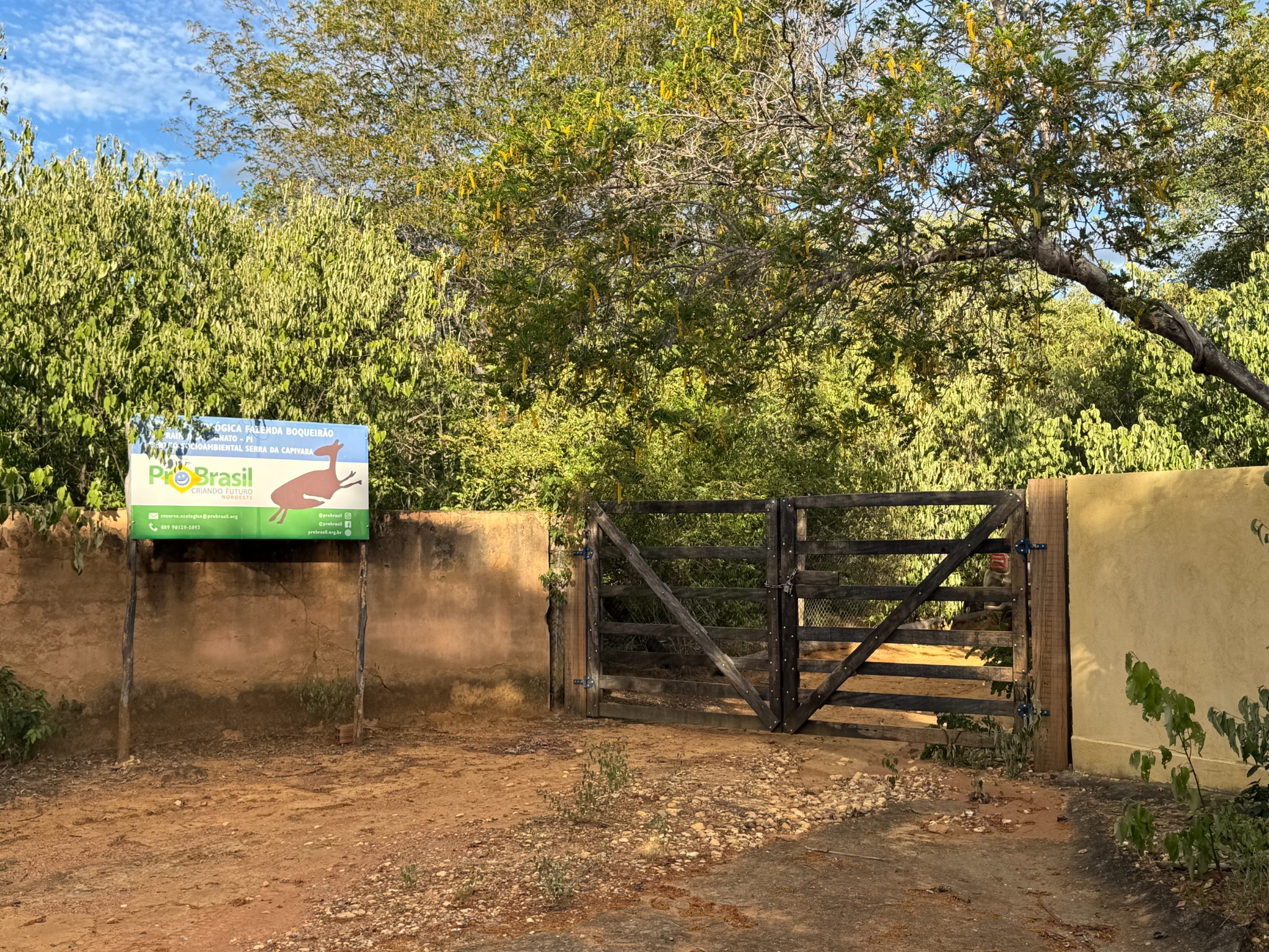 Entrada da Reserva Ecológica ProBrasil Nordeste