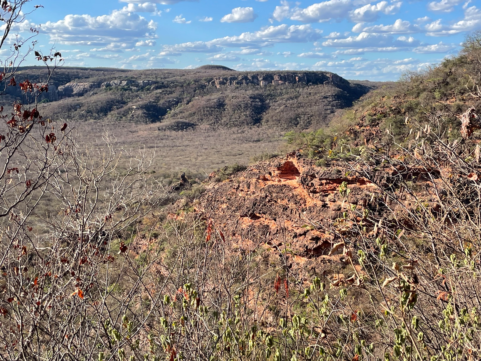 Paisagem rochosa da Serra da Capivara