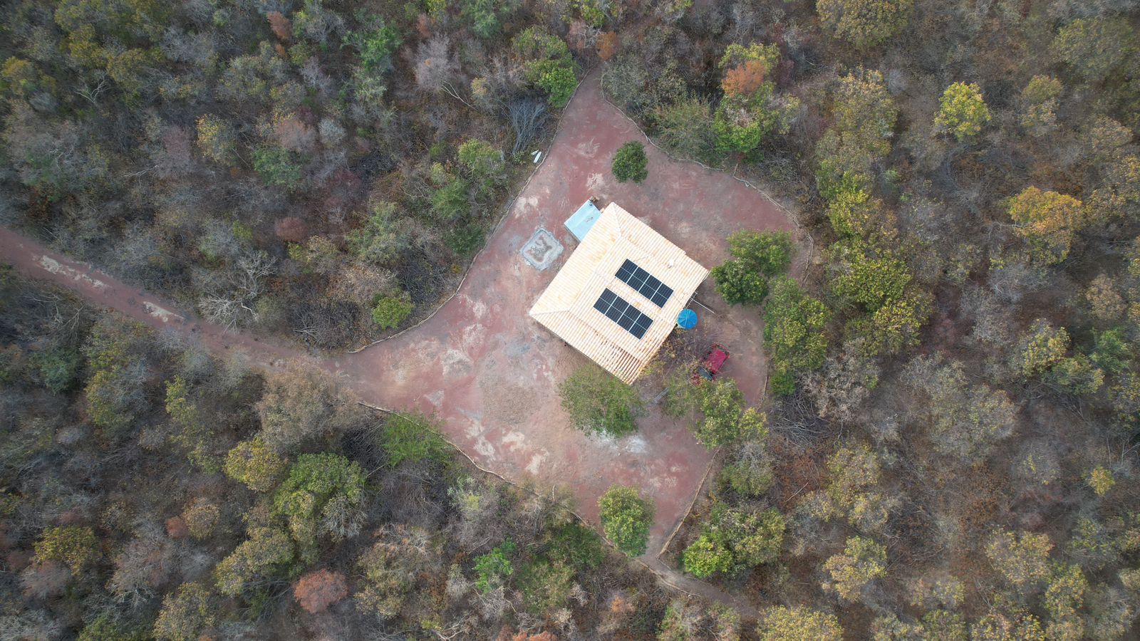 Vista aérea da estrutura da Reserva Ecológica